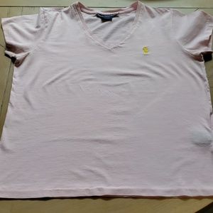 Ralph Lauren v neckline tee shirt